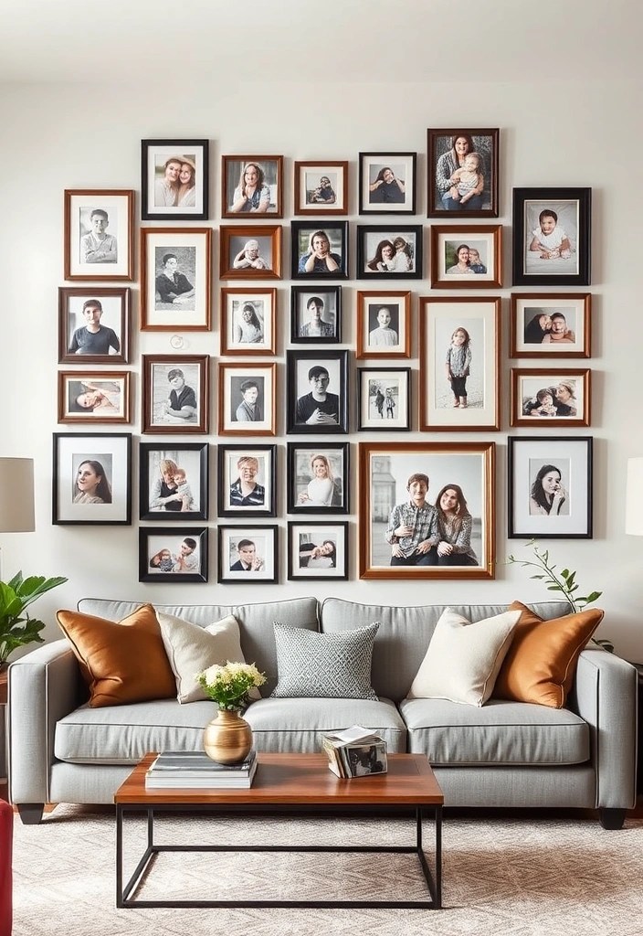 15 Budget-Friendly Living Room Makeover Ideas That Will Transform Your Space! - 15. Personalize with Family Photos