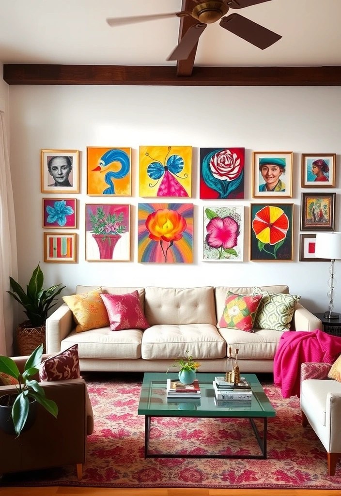 15 Budget-Friendly Living Room Makeover Ideas That Will Transform Your Space! - 6. DIY Artwork and Wall Decor