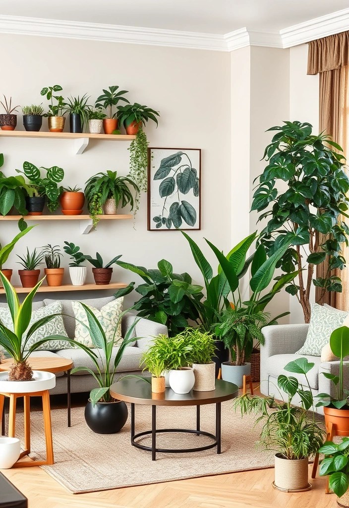 15 Budget-Friendly Living Room Makeover Ideas That Will Transform Your Space! - 7. Add Greenery for Life
