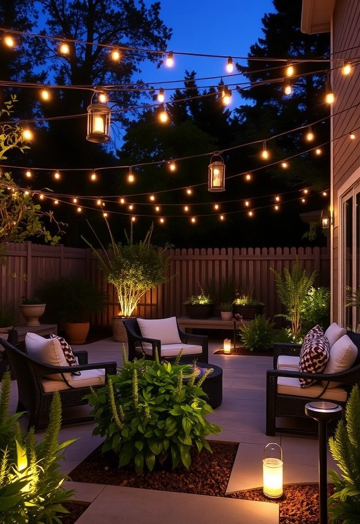 16 Outdoor Decor Ideas That'll Turn Your Backyard Into a Paradise! - 3. Elegant Outdoor Lighting
