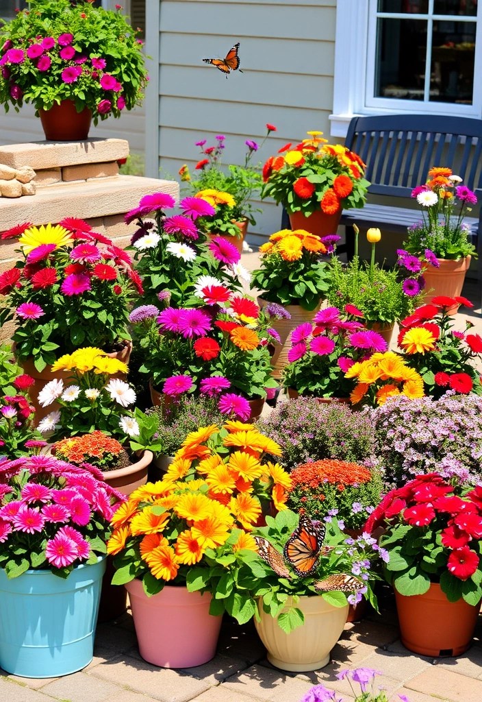 16 Outdoor Decor Ideas That'll Turn Your Backyard Into a Paradise! - 6. Vibrant Flower Arrangements