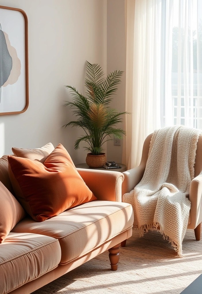 20 Cozy Living Room Ideas That'll Make You Never Want to Leave Home Again! - 10. Soft Fabrics