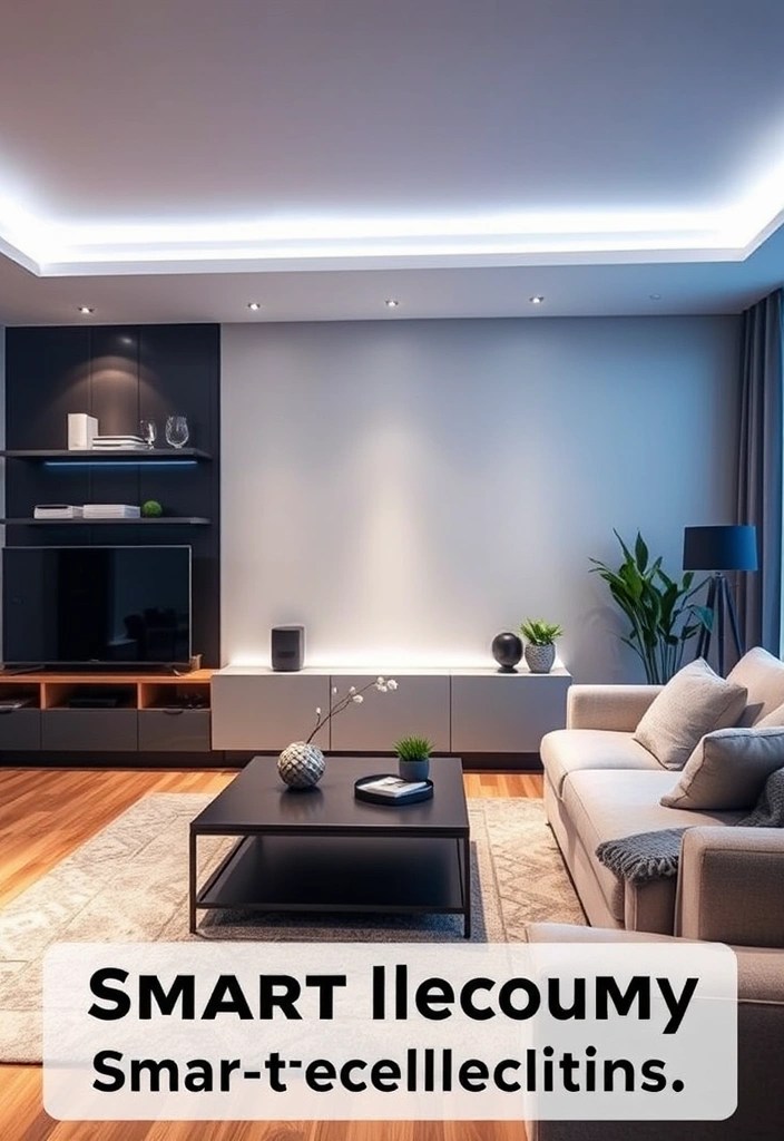 20 Cozy Living Room Ideas That'll Make You Never Want to Leave Home Again! - 14. Smart Technology