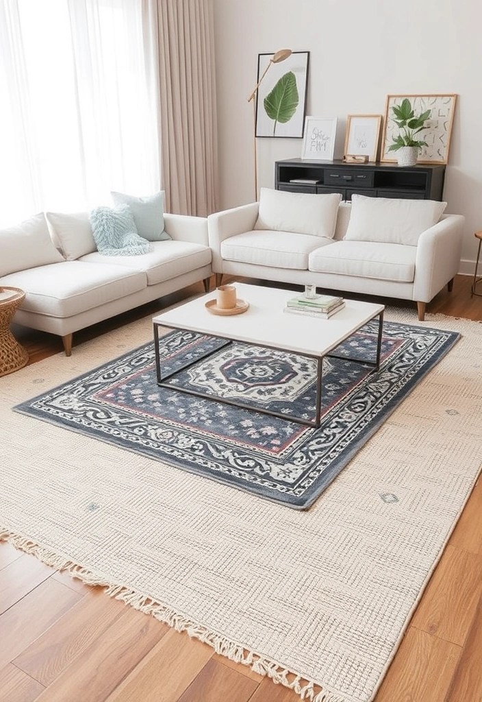 14 Minimalist Scandinavian Decor Tricks That'll Bring Warmth to Your Home! - 12. Layer Your Rugs
