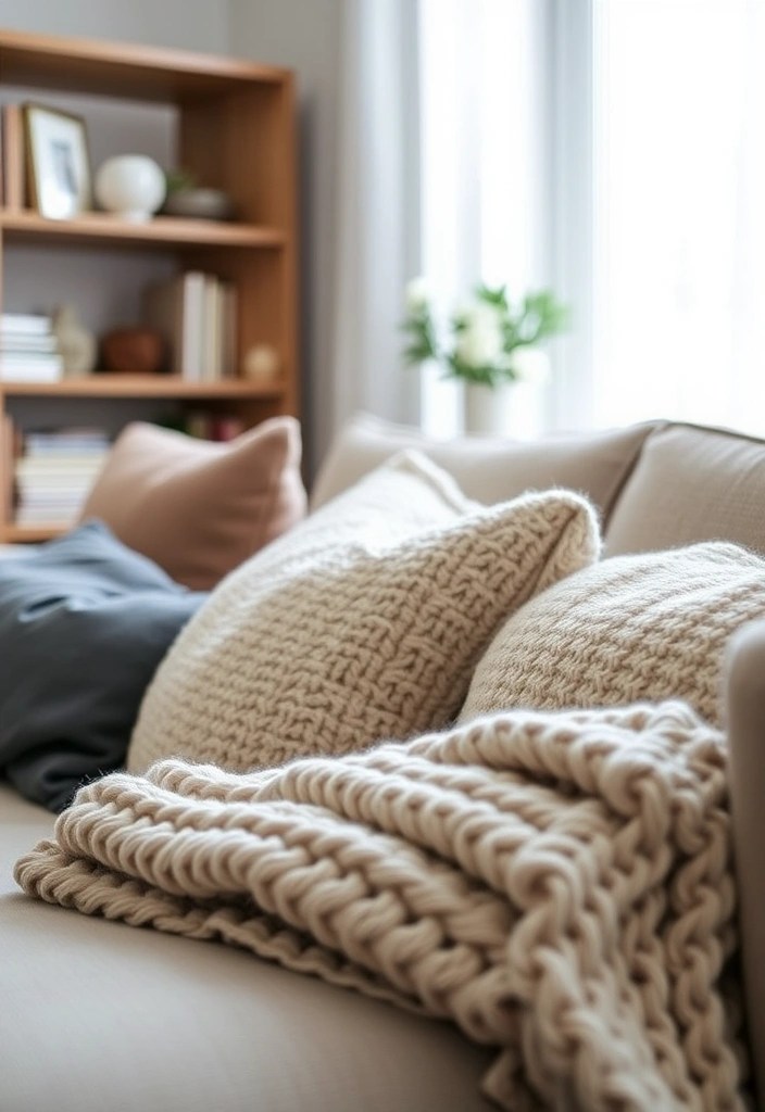 14 Minimalist Scandinavian Decor Tricks That'll Bring Warmth to Your Home! - 2. Soft Textiles for Comfort