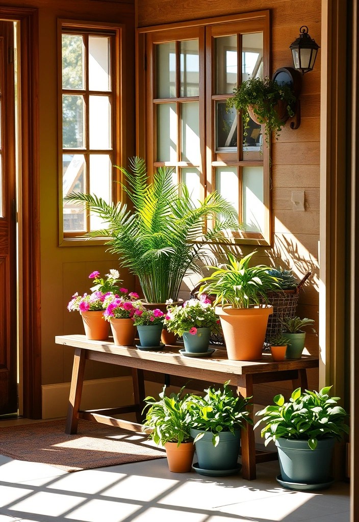 14 Welcoming Spring Entryway Decor Ideas to Impress Your Guests! - 3. Potted Plants