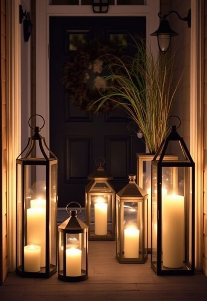 14 Welcoming Spring Entryway Decor Ideas to Impress Your Guests! - 9. Lanterns and Candle Holders