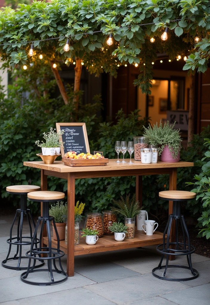 15 Patio Furniture Ideas That'll Transform Your Outdoor Space into a Cozy Oasis (You'll Love #7!) - 12. Outdoor Bar Setup