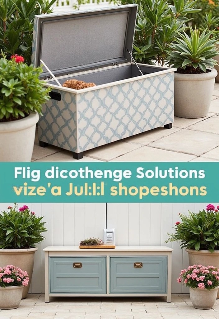 15 Patio Furniture Ideas That'll Transform Your Outdoor Space into a Cozy Oasis (You'll Love #7!) - 14. Stylish Storage Solutions