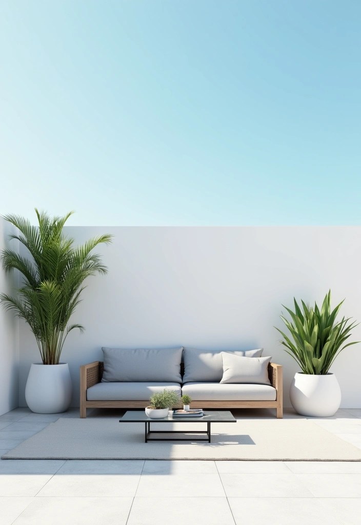 15 Patio Furniture Ideas That'll Transform Your Outdoor Space into a Cozy Oasis (You'll Love #7!) - 8. Sleek and Modern Minimalism