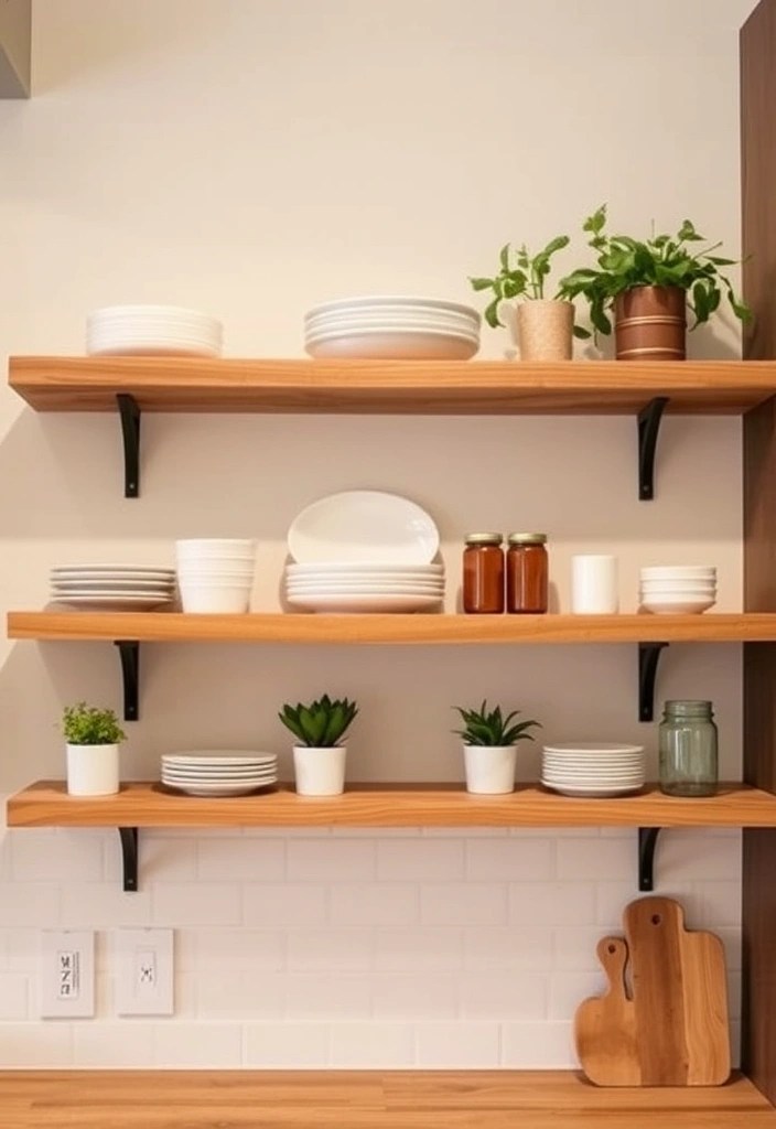 16 Minimalist Home Decor Tips to Declutter Your Space (And Your Mind!) - 11. Use Open Shelving