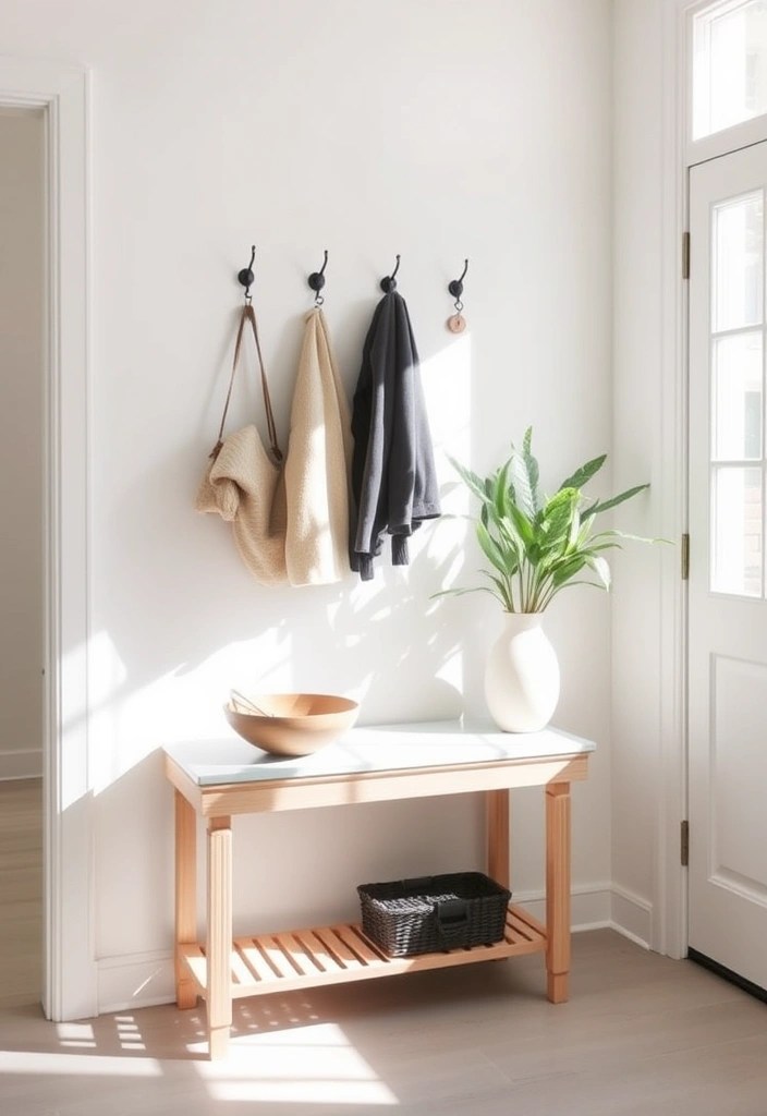 16 Minimalist Home Decor Tips to Declutter Your Space (And Your Mind!) - 12. Maintain a Clean Entryway