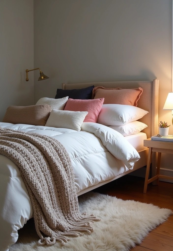 18 Cozy Bedroom Ideas for the Ultimate Relaxation Experience (You Deserve This!) - 1. Layered Textiles