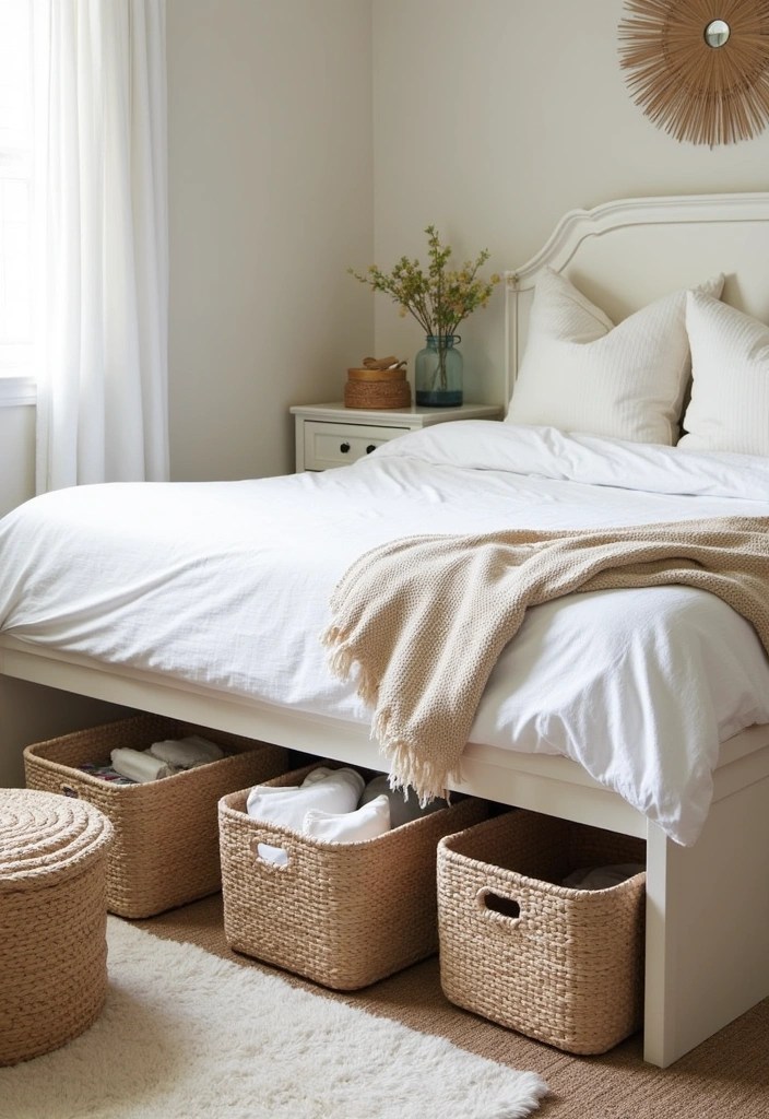 18 Cozy Bedroom Ideas for the Ultimate Relaxation Experience (You Deserve This!) - 12. Smart Storage Solutions