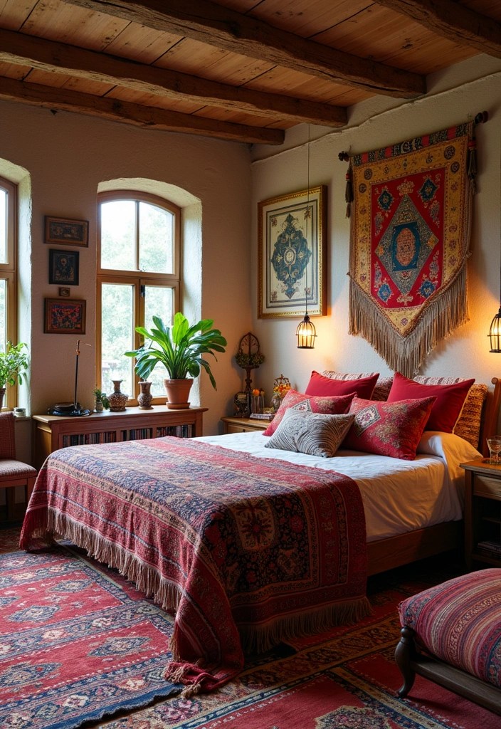 18 Cozy Bedroom Ideas for the Ultimate Relaxation Experience (You Deserve This!) - 13. Bohemian Touches