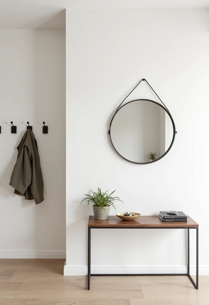 18 Simple Minimalist Home Ideas That'll Clear Your Mind and Space! - 15. Create a Simple Entryway