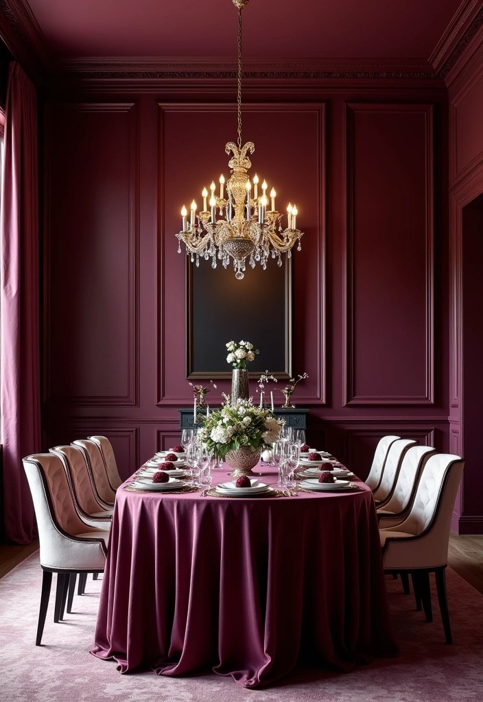 19 Elegant Dining Room Color Trends That’ll Wow Your Guests (Don’t Miss #4!) - 11. Deep Plum