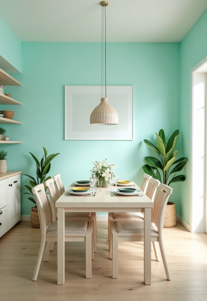 19 Elegant Dining Room Color Trends That’ll Wow Your Guests (Don’t Miss #4!) - 13. Light Aqua