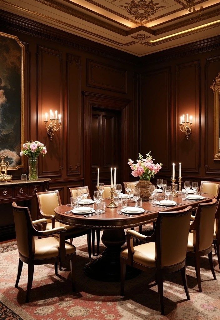 19 Elegant Dining Room Color Trends That’ll Wow Your Guests (Don’t Miss #4!) - 19. Rich Chocolate Brown