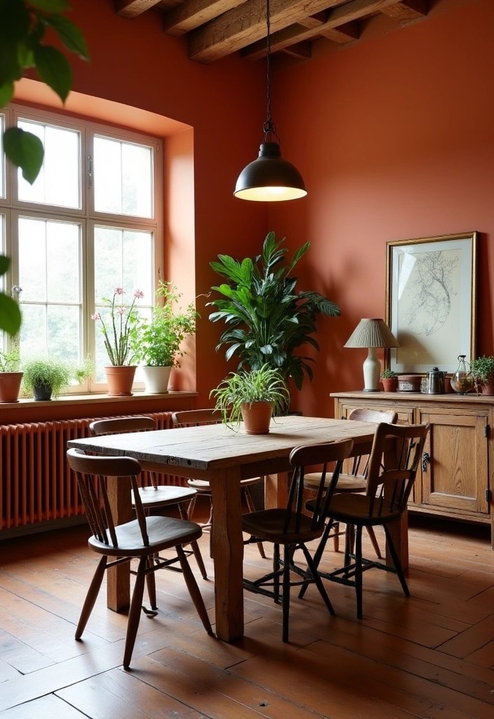 19 Elegant Dining Room Color Trends That’ll Wow Your Guests (Don’t Miss #4!) - 4. Warm Terracotta