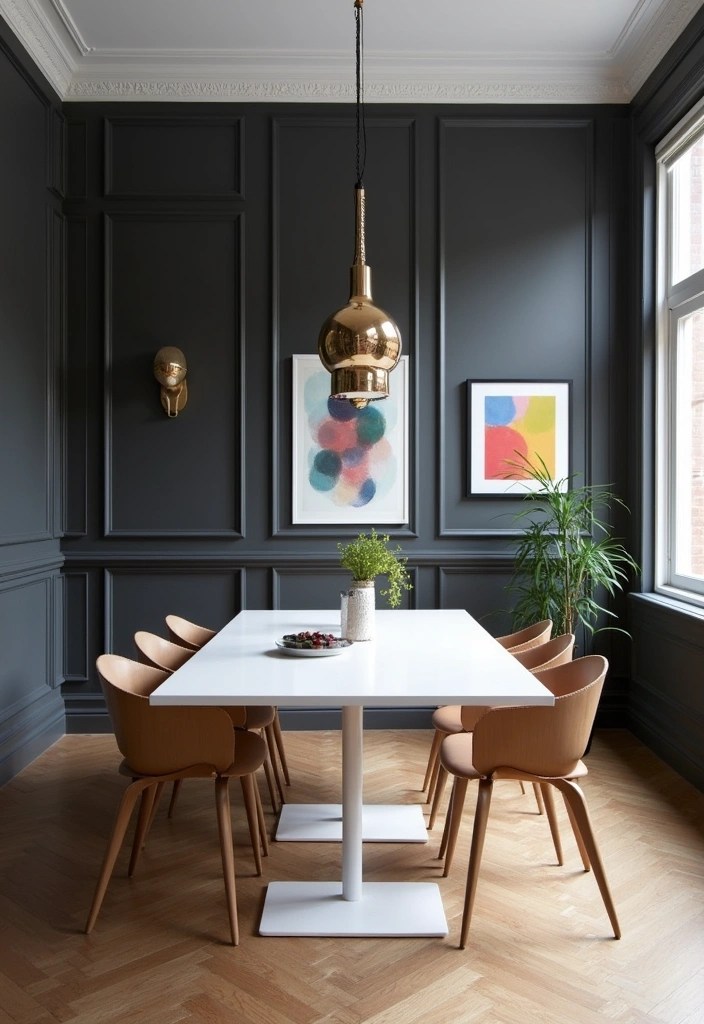 19 Elegant Dining Room Color Trends That’ll Wow Your Guests (Don’t Miss #4!) - 6. Charcoal Gray
