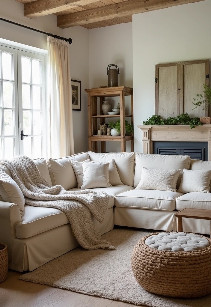 20 Living Room Ideas That'll Make You Want to Curl Up with a Good Book! (You Won't Believe #15!) - 11. Farmhouse Cozy