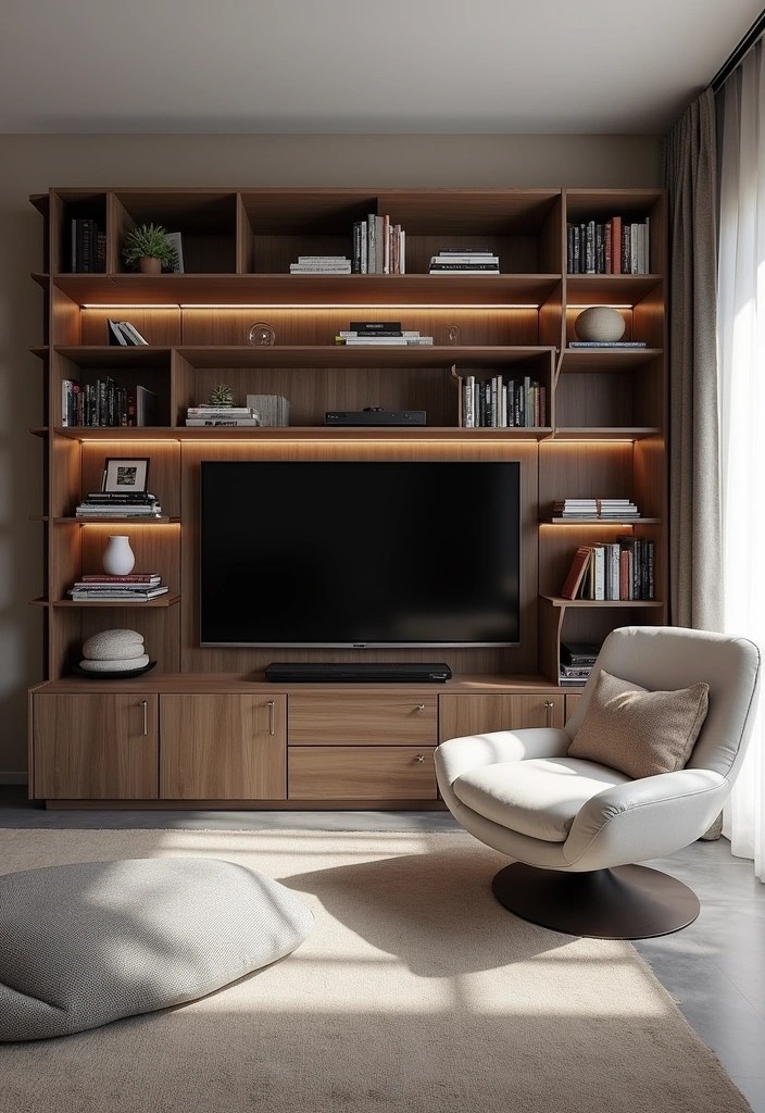 20 Living Room Ideas That'll Make You Want to Curl Up with a Good Book! (You Won't Believe #15!) - 18. Stylish Media Center