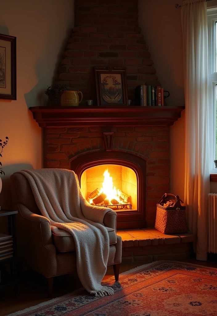 20 Living Room Ideas That'll Make You Want to Curl Up with a Good Book! (You Won't Believe #15!) - 19. Cozy Corner Fireplace