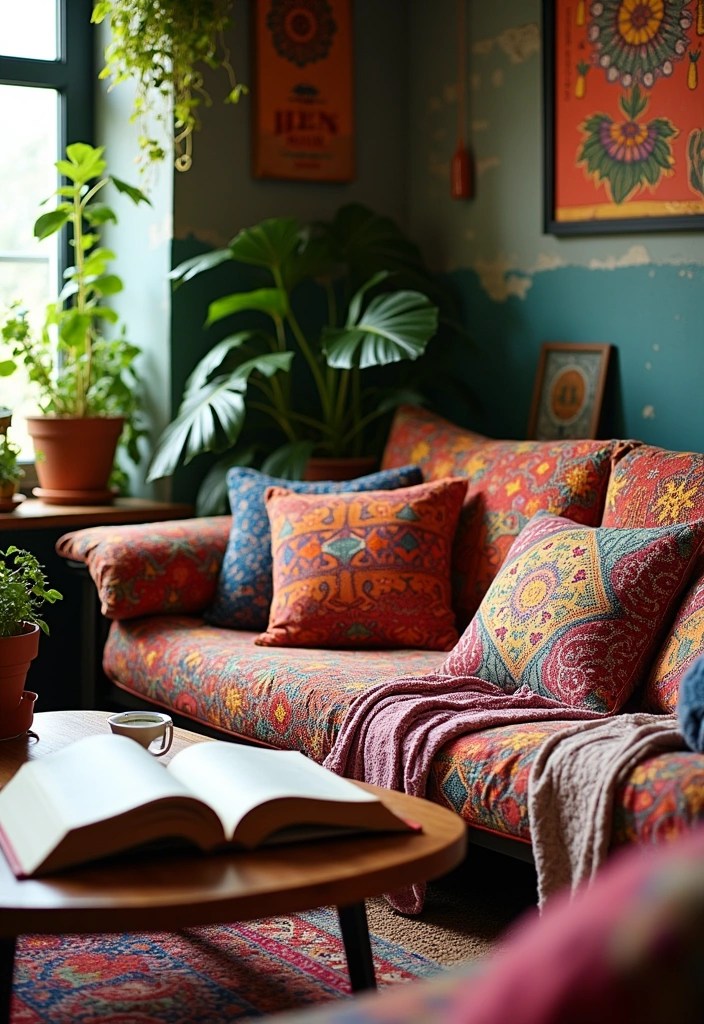 20 Living Room Ideas That'll Make You Want to Curl Up with a Good Book! (You Won't Believe #15!) - 2. Bohemian Bliss