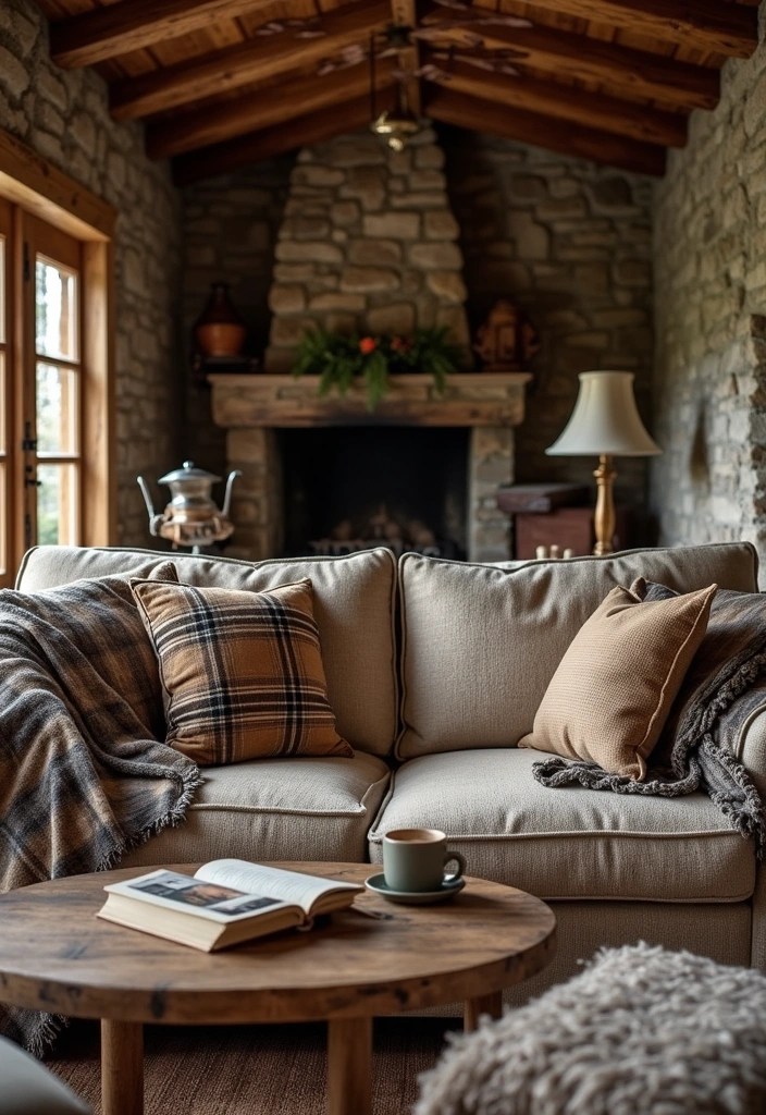 20 Living Room Ideas That'll Make You Want to Curl Up with a Good Book! (You Won't Believe #15!) - 4. Rustic Retreat