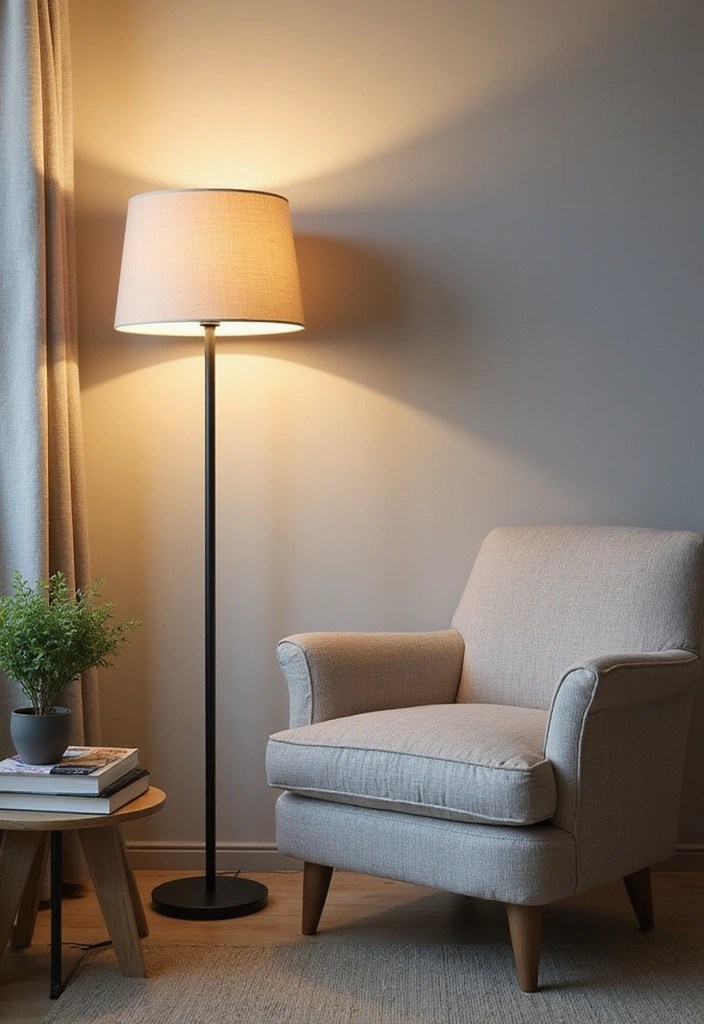 10 Stunning Minimalist Lighting Ideas That Will Elevate Your Home Style! - 2. Floor Lamps with Simple Silhouettes