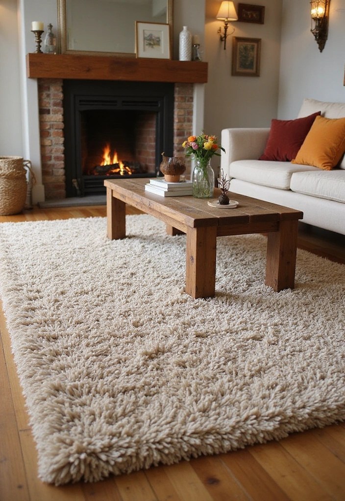 10 Textured Rug Ideas That Bring Instant Warmth and Comfort to Any Room! - 1. Cozy Shag Rugs for Ultimate Comfort