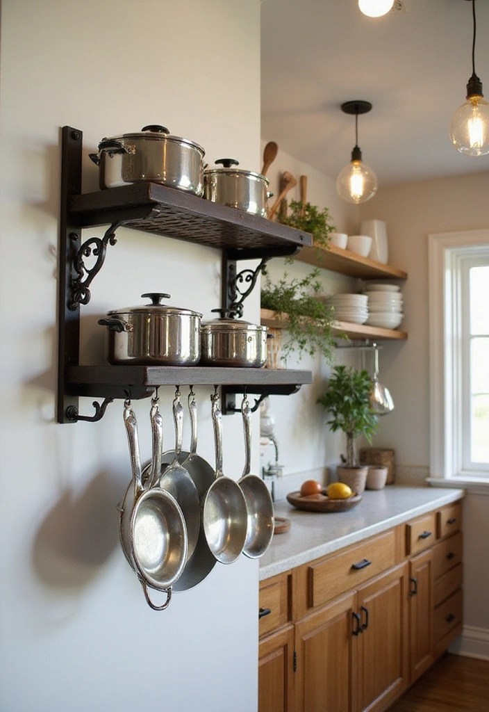 12 Kitchen Appliances That Will Organize Your Space Like a Pro! - 6. Space-Saving Wall-Mounted Pot Rack