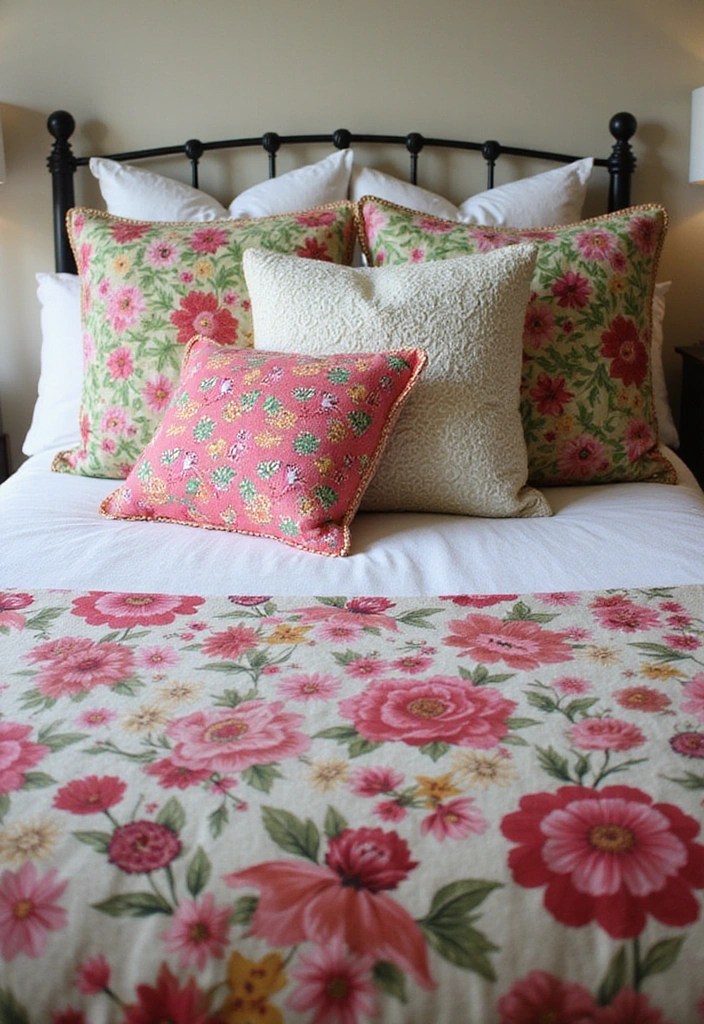 12 Spring Bedroom Inspirations That Will Transform Your Space into a Cozy Retreat! - 10. Statement Bedding: Colorful and Bold