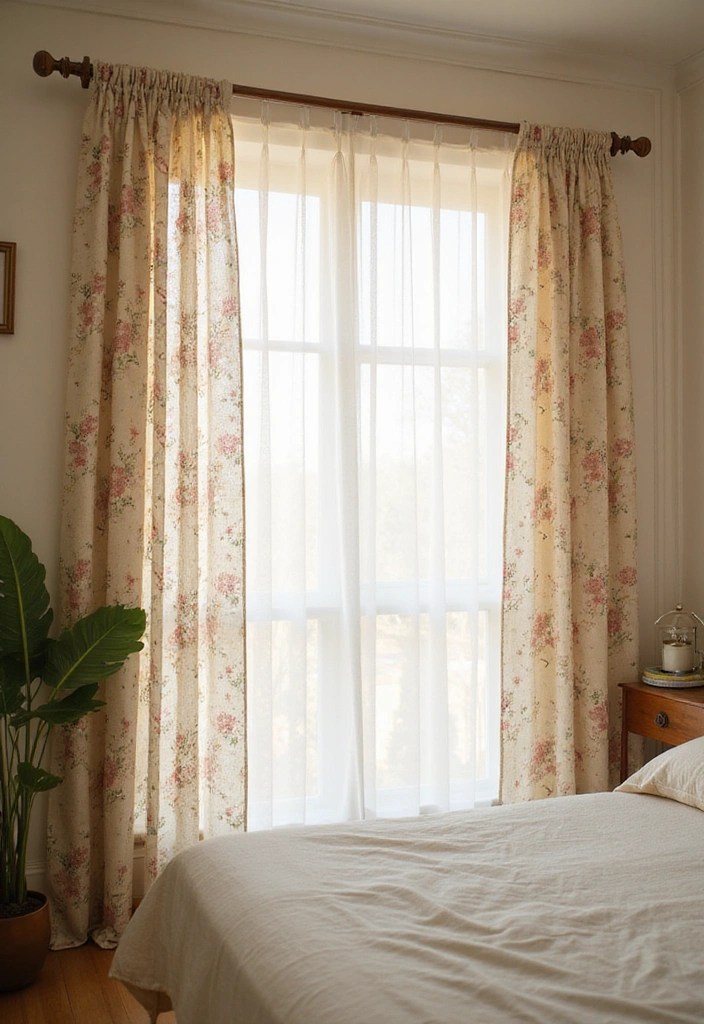 12 Spring Bedroom Inspirations That Will Transform Your Space into a Cozy Retreat! - 5. Bright and Airy Curtains