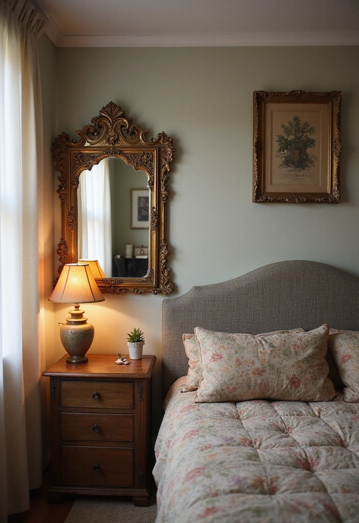 12 Spring Bedroom Inspirations That Will Transform Your Space into a Cozy Retreat! - 6. Vintage Touches: Thrifted Finds