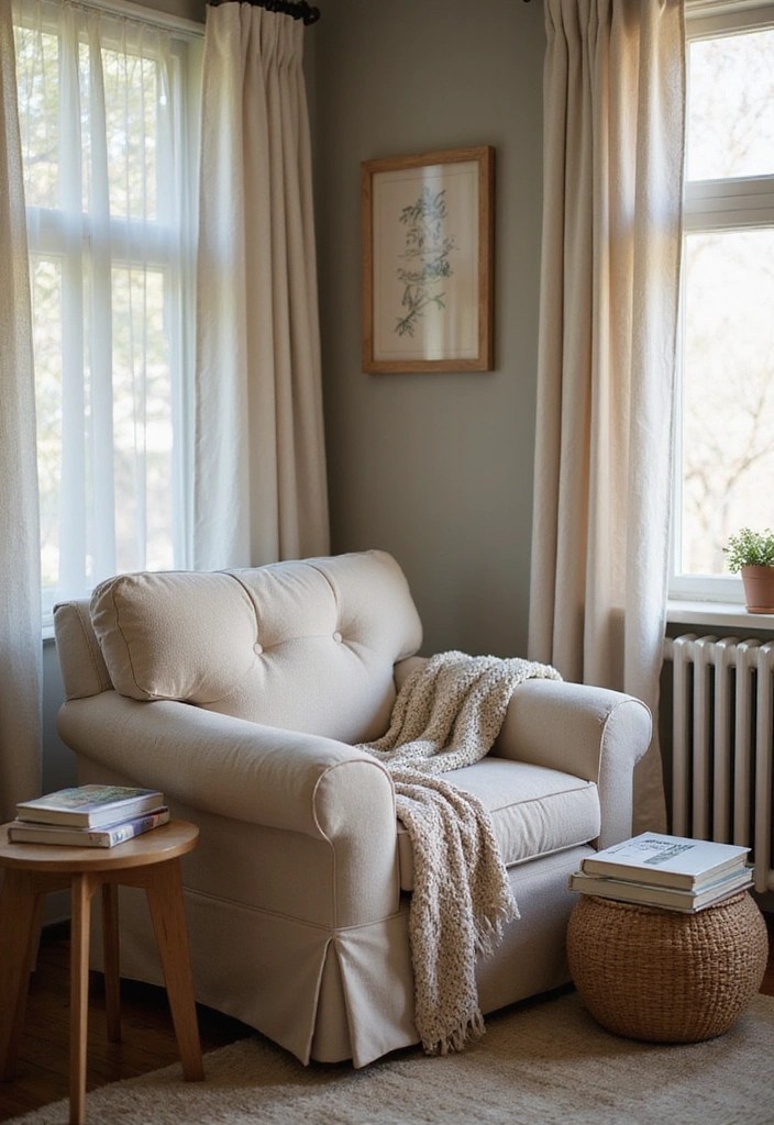 12 Spring Bedroom Inspirations That Will Transform Your Space into a Cozy Retreat! - 9. Cozy Reading Nook: A Corner of Calm