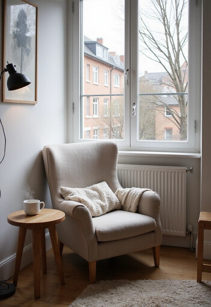 12 Stylish Scandinavian Spring Living Room Ideas That Will Transform Your Space! - 7. Cozy Reading Nook
