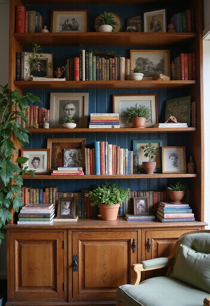 12 Vintage Home Decor Ideas That Will Add Timeless Charm to Your Space! - 7. Vintage Bookshelves