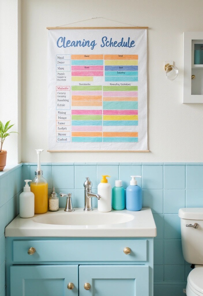 14 Genius Spring Bathroom Cleaning Tips You Wish You Knew Sooner! - 13. Create a Cleaning Schedule