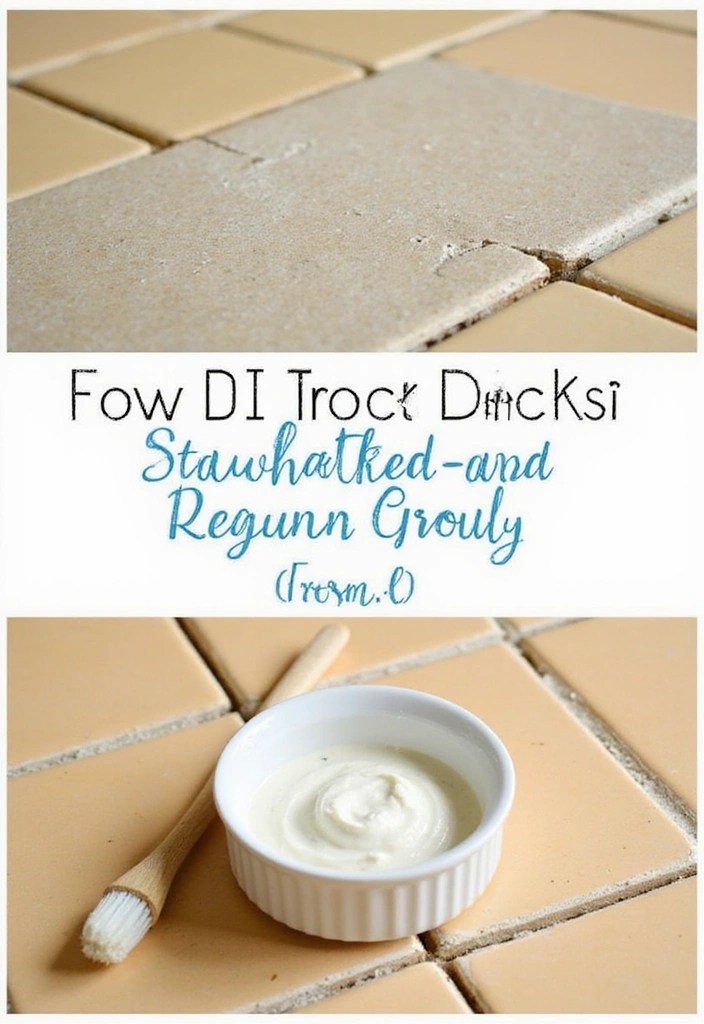 14 Genius Spring Bathroom Cleaning Tips You Wish You Knew Sooner! - 8. Refresh Grout with a DIY Paste