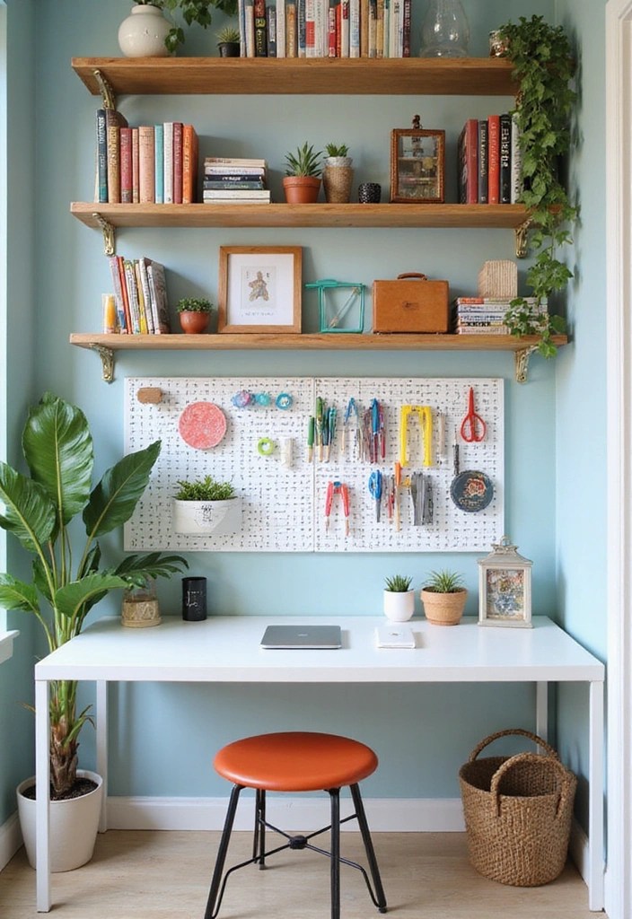 14 Small Home Office Ideas That Maximize Creativity in Tiny Spaces (You'll Love #9!) - 1. Embrace Vertical Space