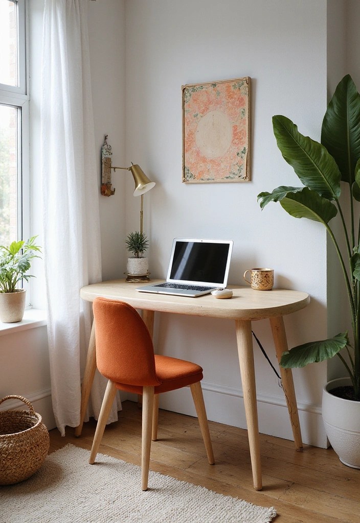14 Small Home Office Ideas That Maximize Creativity in Tiny Spaces (You'll Love #9!) - 14. Try a Unique Shape or Layout