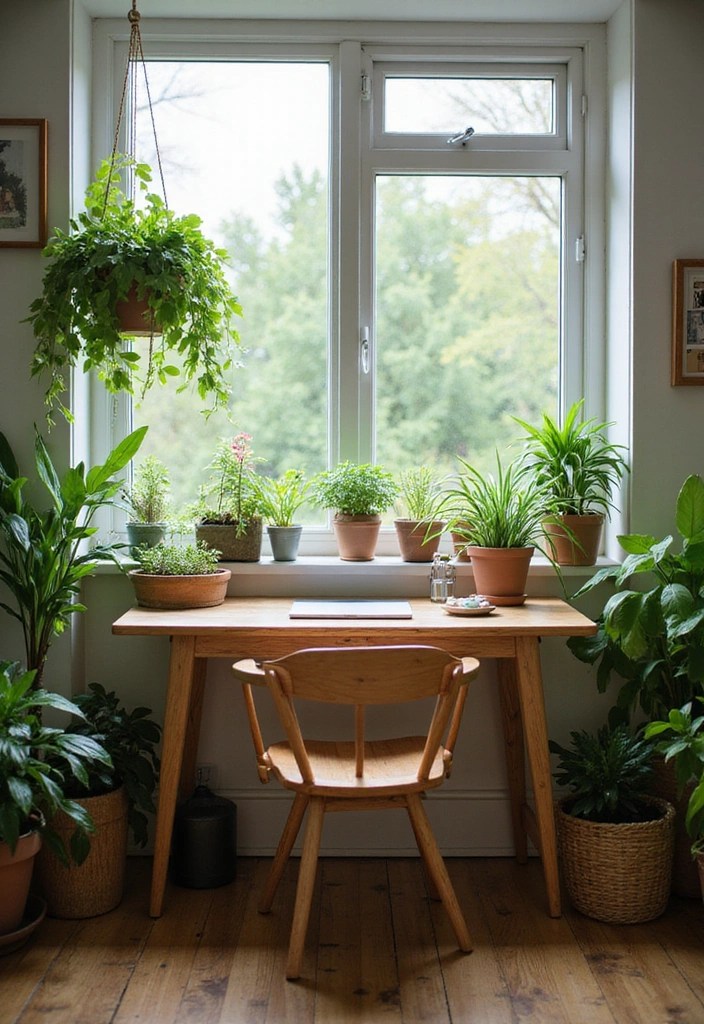 14 Small Home Office Ideas That Maximize Creativity in Tiny Spaces (You'll Love #9!) - 4. Incorporate Nature
