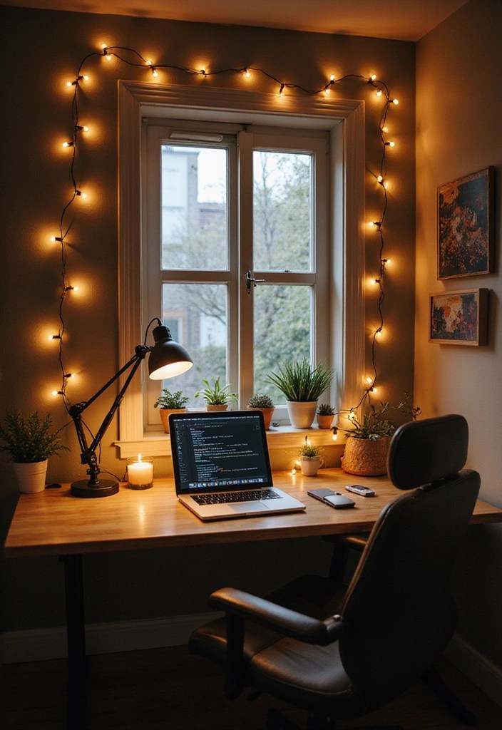 14 Small Home Office Ideas That Maximize Creativity in Tiny Spaces (You'll Love #9!) - 6. Use Smart Lighting