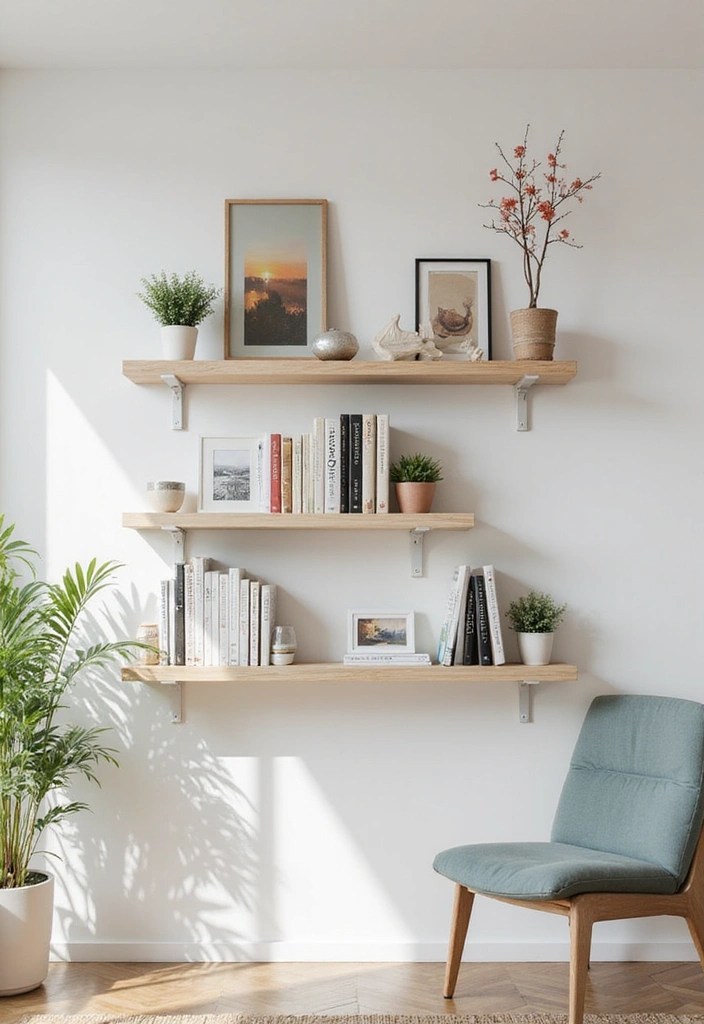 15 Bookcase Hacks to Transform Your Space into a Stylish Storage Haven! - 10. Use Floating Shelves for a Modern Look
