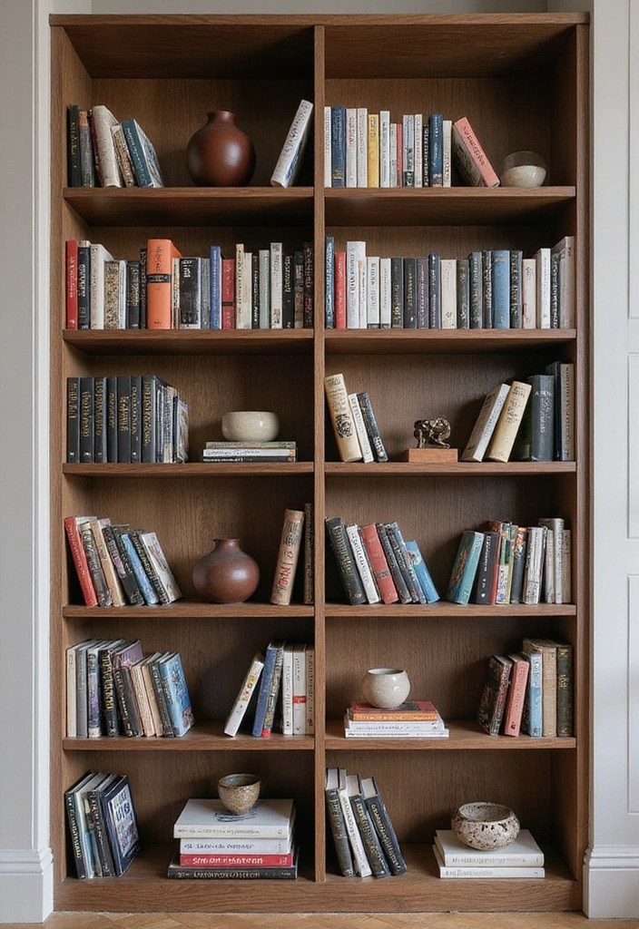 15 Bookcase Hacks to Transform Your Space into a Stylish Storage Haven! - 14. Experiment with Shelf Heights