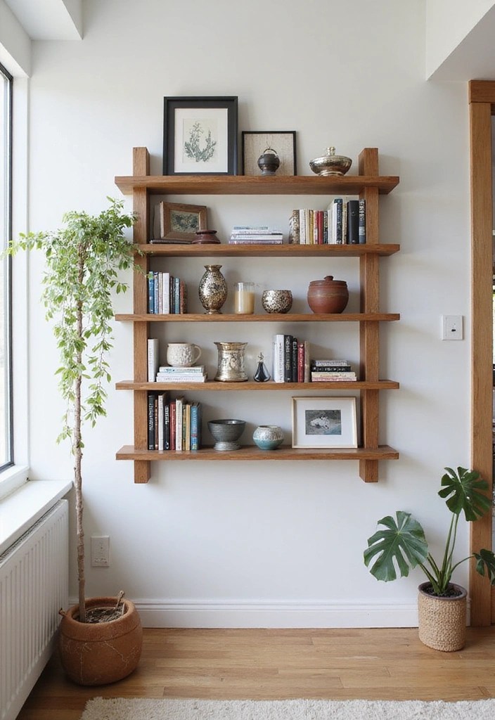15 Chic Book Storage Ideas That Maximize Space and Style (Check Out #9!) - 11. Wall-Mounted Book Racks: Sleek and Space-Saving