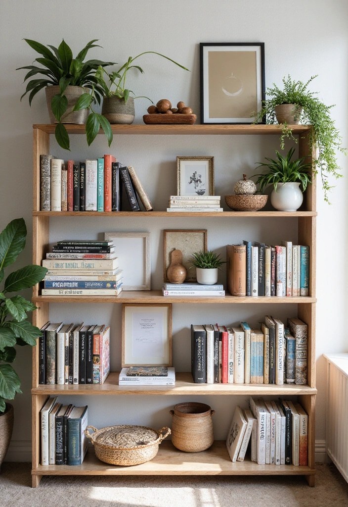 15 Chic Book Storage Ideas That Maximize Space and Style (Check Out #9!) - 3. Bookshelf Styling: The Art of Display