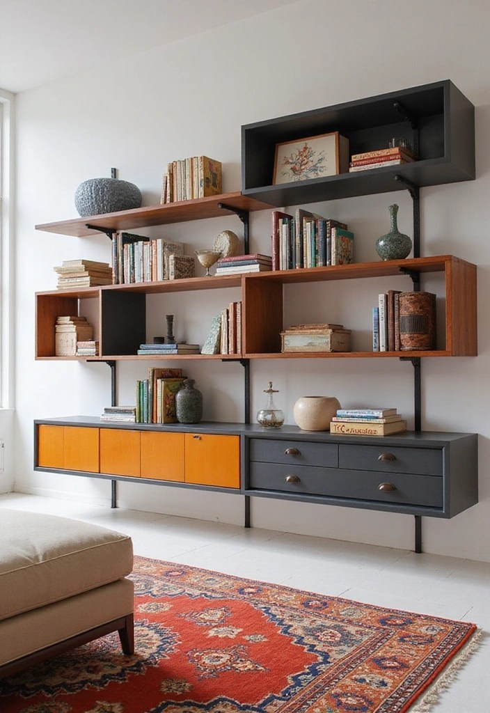 15 Chic Book Storage Ideas That Maximize Space and Style (Check Out #9!) - 7. Modular Shelving Systems: Customizable Chic